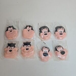 Disney Goof Troop Goofy Water Squirters 1990's Kellogg's Set of 8 Pete Max P.J.